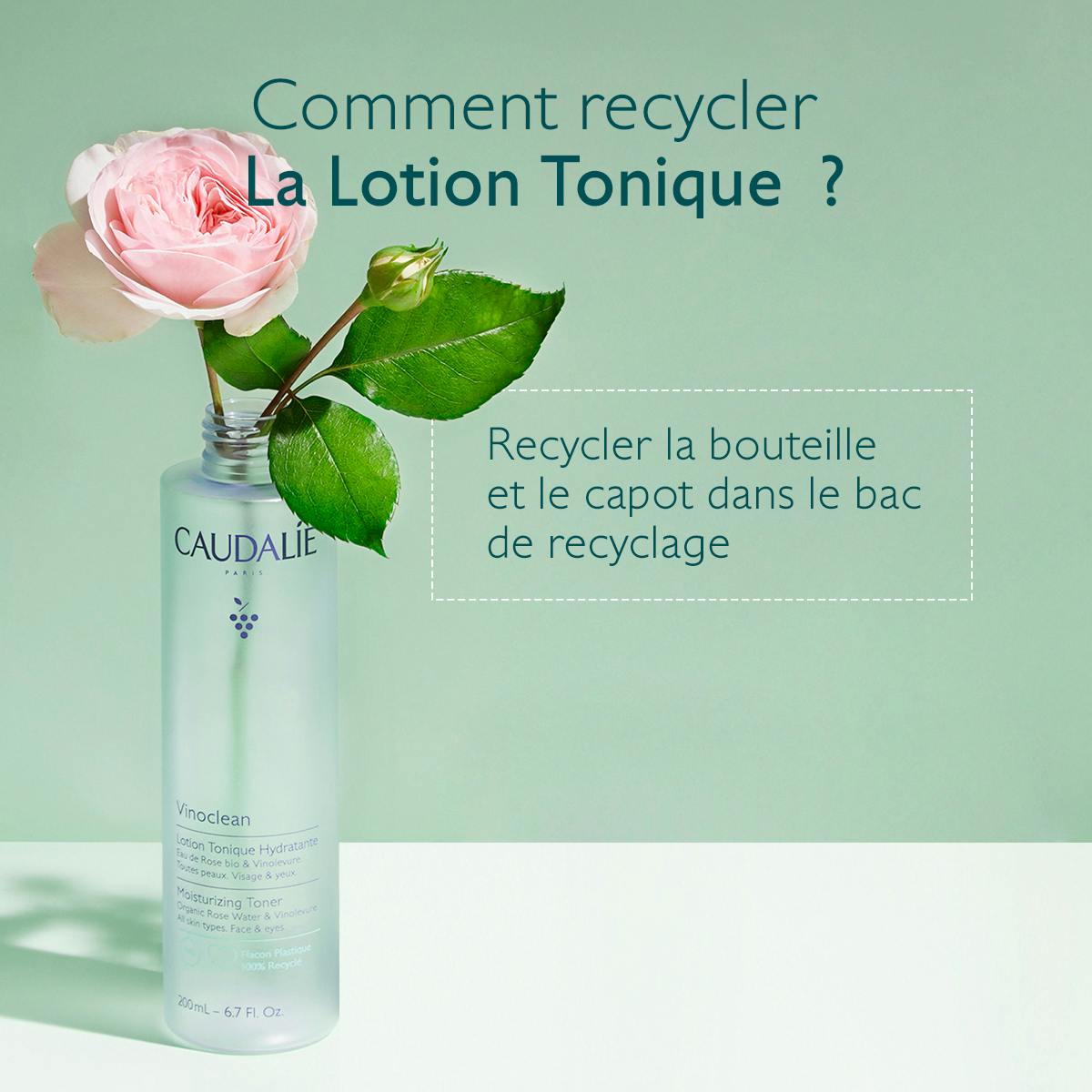 Lotion Tonique Hydratante à l'Eau de Rose Bio - 100ml